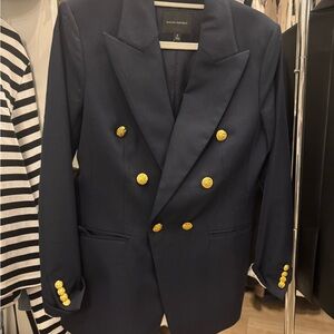 Banana Republic Navy Blazer with Gold Buttons